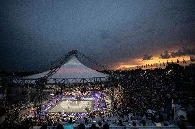 Paris 2024 - women's pool round 3x3 basketball game between France and Spain