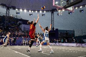 Paris 2024 - women's pool round 3x3 basketball game between France and Spain