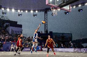 Paris 2024 - women's pool round 3x3 basketball game between France and Spain