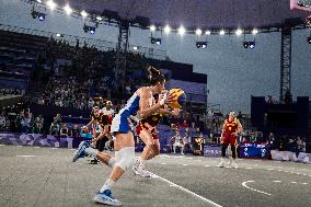 Paris 2024 - women's pool round 3x3 basketball game between France and Spain