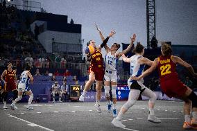 Paris 2024 - women's pool round 3x3 basketball game between France and Spain