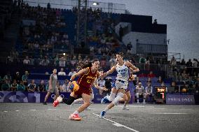 Paris 2024 - women's pool round 3x3 basketball game between France and Spain