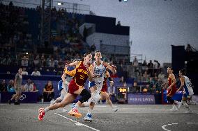 Paris 2024 - women's pool round 3x3 basketball game between France and Spain