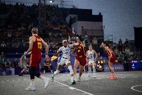 Paris 2024 - women's pool round 3x3 basketball game between France and Spain