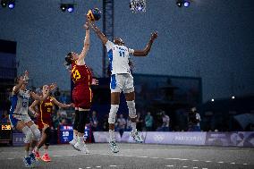 Paris 2024 - women's pool round 3x3 basketball game between France and Spain