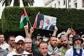 MOROCCO-RABAT-PROTEST-PALESTINE