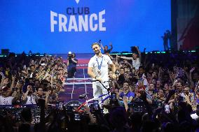 Paris 2024 - Anthony Jeanjean Celebrates His Bronze Medal At Club France