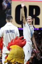 Cassandre Beaugrand Celebrates Her Gold Medal At Club France