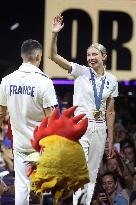 Cassandre Beaugrand Celebrates Her Gold Medal At Club France