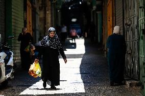 Palestinian Bazaar Strike Old City - Jerusalem