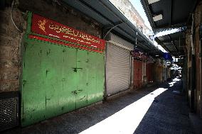 Palestinian Bazaar Strike Old City - Jerusalem