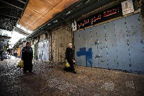 Palestinian Bazaar Strike Old City - Jerusalem