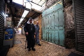 Palestinian Bazaar Strike Old City - Jerusalem