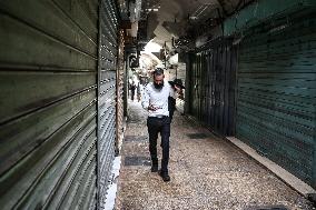 Palestinian Bazaar Strike Old City - Jerusalem