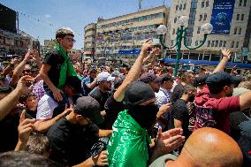 Palestinian Protest After Assassination Of Ismail Haniyeh - Hebron