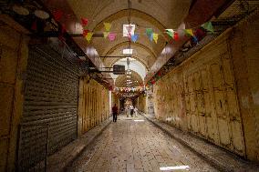 Palestinian Bazaar Strike Old City - Jerusalem