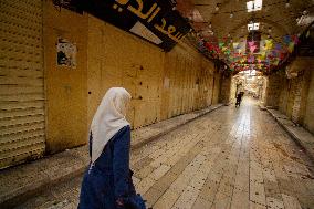 Palestinian Bazaar Strike Old City - Jerusalem