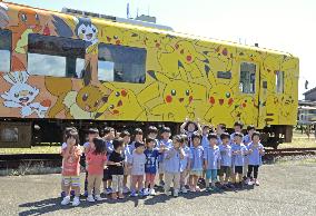 Pokemon-themed train in quake-hit Noto