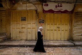 Palestinian Bazaar Strike Old City - Jerusalem