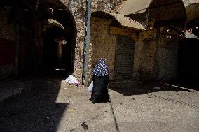 Palestinian Bazaar Strike Old City - Jerusalem