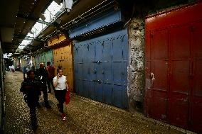 Palestinian Bazaar Strike Old City - Jerusalem