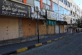 Palestinian Bazaar Strike - Nablus