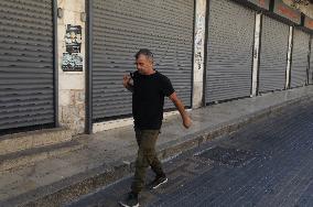 Palestinian Bazaar Strike - Nablus