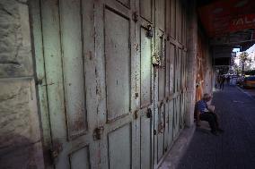 Palestinian Bazaar Strike - Nablus