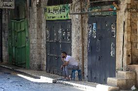 Palestinian Bazaar Strike - Nablus