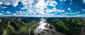 CHINA-QINGHAI-YELLOW RIVER-SCENERY (CN)