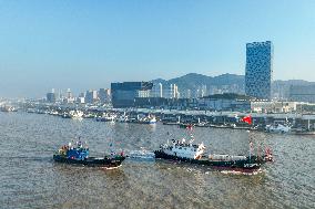 Swimming Crab Harvest in Zhoushan