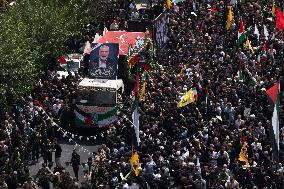 Iran Hosts Funeral For Killed Hamas Leader Ismail Haniyeh In Tehran