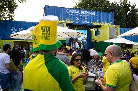 Paris 2024 Fan Zone At Casa Brasil, In Parc De La Villette