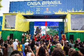 Paris 2024 Fan Zone At Casa Brasil, In Parc De La Villette