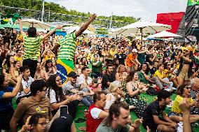 Paris 2024 Fan Zone At Casa Brasil, In Parc De La Villette