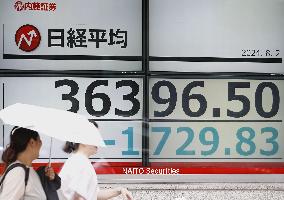 Tokyo stocks plunge