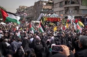 Iran Hosts Funeral For Killed Hamas Leader Ismail Haniyeh In Tehran