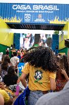 Paris 2024 Fan Zone At Casa Brasil, In Parc De La Villette