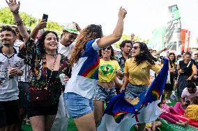 Paris 2024 Fan Zone At Casa Brasil, In Parc De La Villette