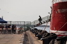 Migrants Landing In Naples