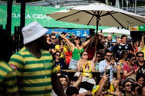 Paris 2024 Fan Zone At Casa Brasil, In Parc De La Villette