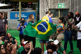 Paris 2024 Fan Zone At Casa Brasil, In Parc De La Villette