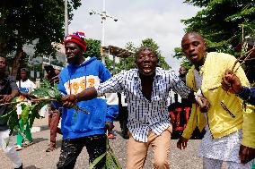 Protesters In Took To The Street In Abuja, Nigeria's Capital