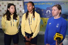 Ukrainian fencers return from Paris 2024 Olympics