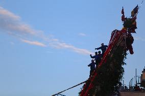 Nepal's Long Reigning Rato Macchindranath Chariot Festival Drags To End