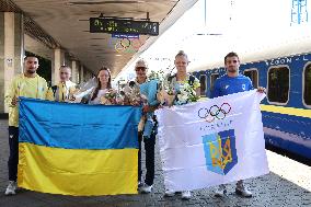 Ukrainian athletes come back from Paris 2024 Olympics