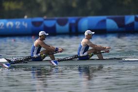 Paris 2024 - Boucheron And Androdias At Men's Double Sculls Finals