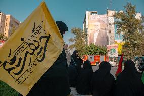 Demonstration In Iran Denouncing The Killing Of The Leader Of Hamas - Tehran