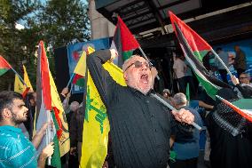 Demonstration In Iran Denouncing The Killing Of The Leader Of Hamas - Tehran