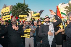 Demonstration In Iran Denouncing The Killing Of The Leader Of Hamas - Tehran